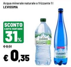 Levissima - Acqua Minerale Naturale O Frizzante